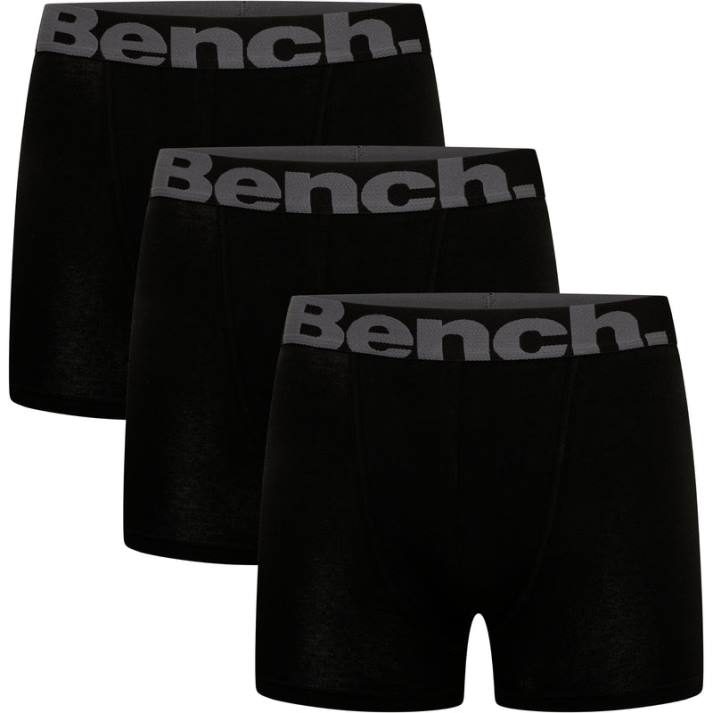 odjeća Bench muškarci sutton bokserice od 3 komada 8F8286 crno