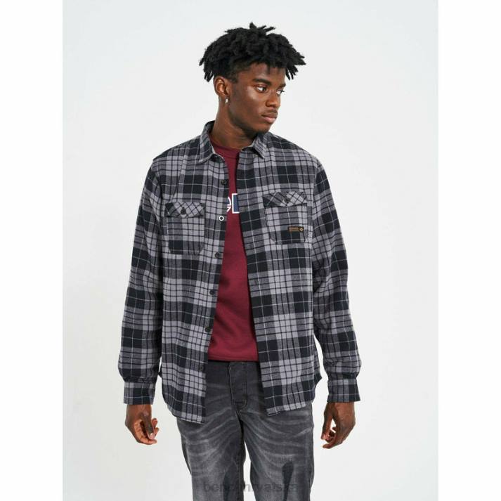 odjeća Bench muškarci carlow flanelska košulja 8F8230 crno/ugljen ček