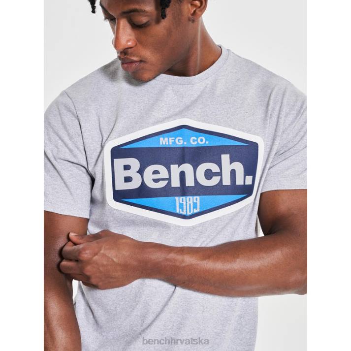 odjeća Bench muškarci Thaniel majica 8F828 sivi lapor
