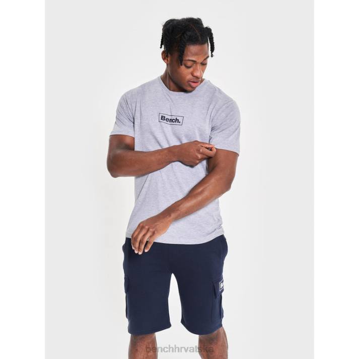 odjeća Bench muškarci angus održiva majica 8F8219 sivi lapor