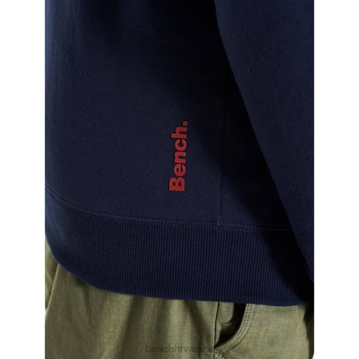 odjeća Bench muškarci hulton majica s kapuljačom 8F8237 mornarica