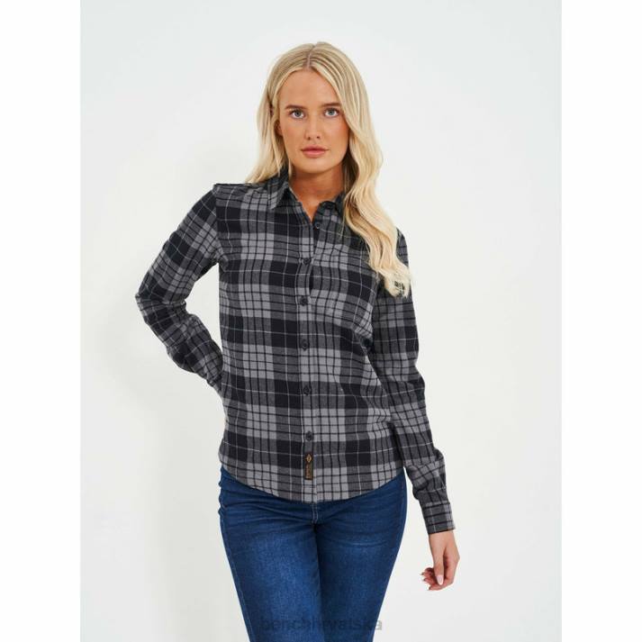 odjeća Bench žene carlowly flanelska košulja 8F82109 crno/ugljen ček