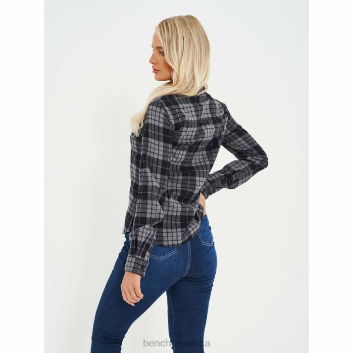 odjeća Bench žene carlowly flanelska košulja 8F82109 crno/ugljen ček
