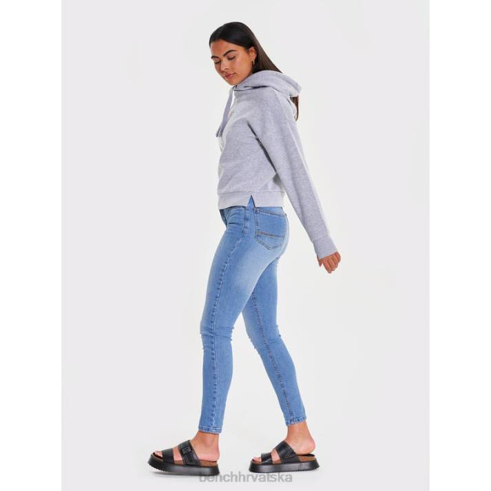 odjeća Bench žene emaline majica s kapuljačom 8F82103 sivi lapor