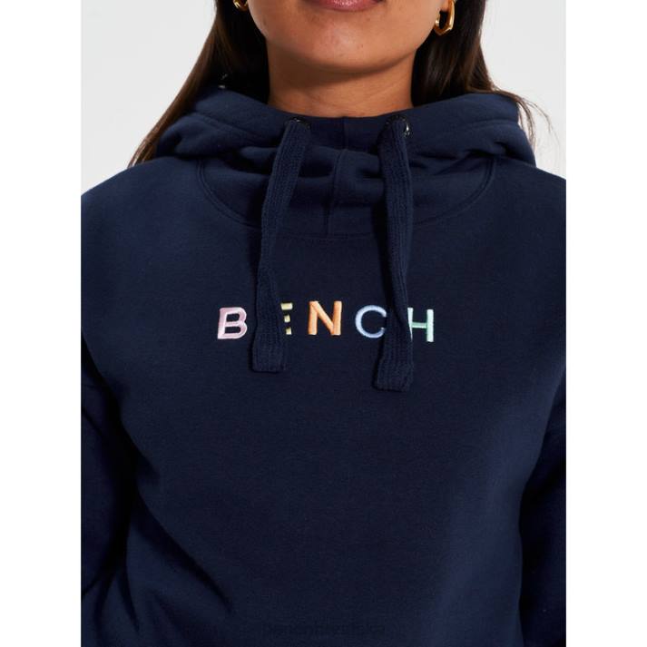 odjeća Bench žene emaline majica s kapuljačom 8F82105 mornarica